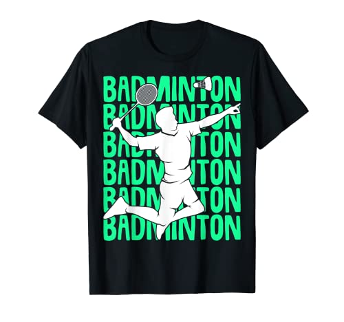 Badminton Federball Jungen Kinder Herren T-Shirt von Badminton Spieler Geschenkideen