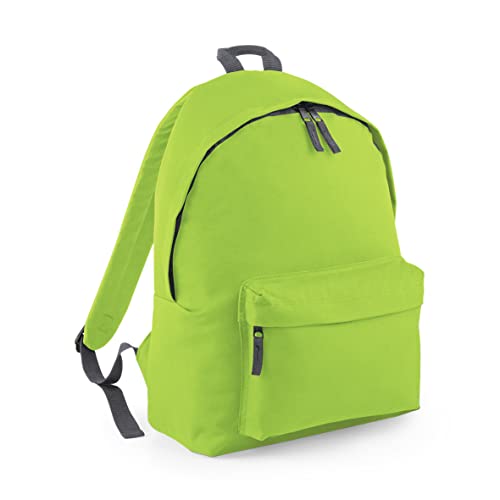 Bagbase, Junior Fashion Rucksack, moderner Rucksack für Kinder Gr. Medium, grün von BagBase