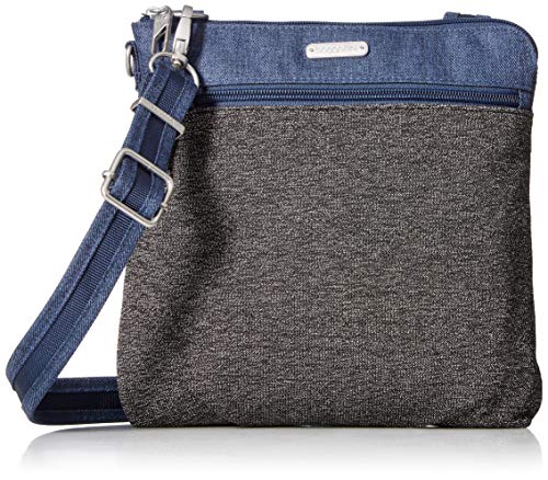 Baggallini Damen Anti Diebstahl Slim Crossbody Anti Diebstahl Slim Crossbody, blau, Einheitsgröße von Baggallini