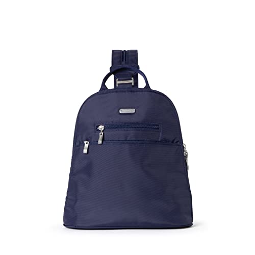 Baggallini Damen Convertible Essential Mini Rucksack Geldbörse für Frauen – Integrierter RFID-Kartenhalter – wandelbare Schultertasche mit verstellbarem Schultergurt, Cadet Marineblau, Einheitsgröße von Baggallini