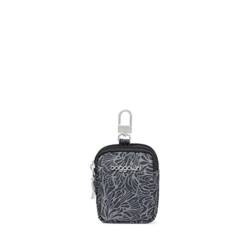 Baggallini Damen Mini-Beutel für unterwegs, Midnight Blossom Print von Baggallini