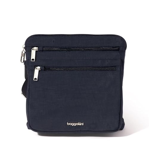 Baggallini Damen Theft Securtex Anti-Diebstahl Large Crossbody, French Navy von Baggallini