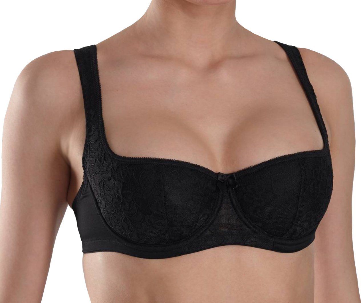 BaiBa Lingerie Balconnet-BH mit Bügel, extra breiten, geposterten Komfortträger von BaiBa Lingerie