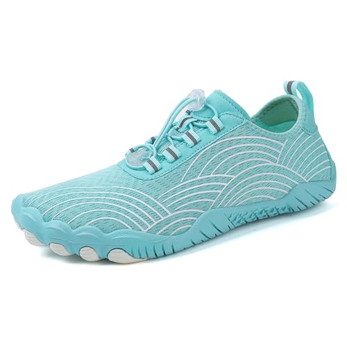 Bailey Xingqi Damen Herren Wasserschuhe Barfuß Sport Strand Schwimmschuhe Schnell trocknende Outdoor Wanderschuhe für Kajakfahren Bootfahren Surfen（Blau 39） von Bailey Xingqi