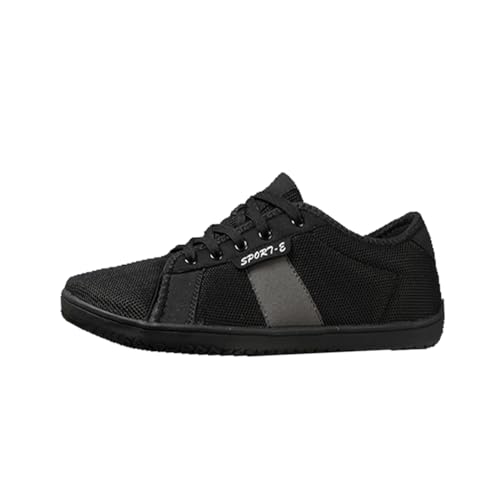 Bailey Xingqi Unisex Barfußschuhe Damen Herren Minimalistische Barfußschuhe Atmungsaktive Bequeme Leichte Walking Sneaker（Schwarz 36） von Bailey Xingqi