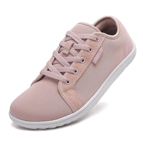 Bailey Xingqi Unisex Minimalistische Barfußschuhe Damen Herren Leichte Barfußschuhe Große Breite Mode Sneaker（6068 Rosa 36） von Bailey Xingqi