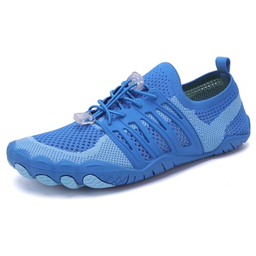 Wasserschuhe Herren Damen Outdoor Wanderschuhe Schnell trocknende Socke Strand Aqua Schuhe für Wassersport Tauchen Segeln Reisen（Blau 38） von Bailey Xingqi