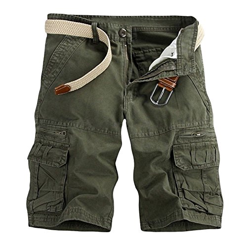 Cargo Shorts Herren, Cargo Shorts Herren Camouflage Hose Sport Cargoshorts Bermuda Tarnhose Outdoor Arbeitsshorts Sommer Cargohose Kurz Baumwolle Wanderhose, Militärgrün, 36 Cargo Shorts Herren, Cargo Shorts Herren Camouflage Hose Sport Cargoshorts Bermuda Tarnhose Outdoor Arbeitsshorts Sommer Cargohose Kurz Baumwolle Wanderhose, Militärgrün, 36 von Baiomawzh