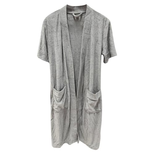 Sauna Bademantel Herren Casual Kurzarm Bathrobe Dünner Lang Morgenmantel Knielang Leicht Bademantel Unisex Weiße Slim Fit Elegant Vintage Nachtwäsche Bademäntel Robe Sauna Bademantel Herren Casual Kurzarm Bathrobe Dünner Lang Morgenmantel Knielang Leicht Bademantel Unisex Weiße Slim Fit Elegant Vintage Nachtwäsche Bademäntel Robe von Baiomawzh