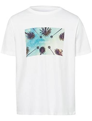 Baldessarini T-Shirt Tony Modern Fit mit Art Print weiß 102 (L) von Baldessarini