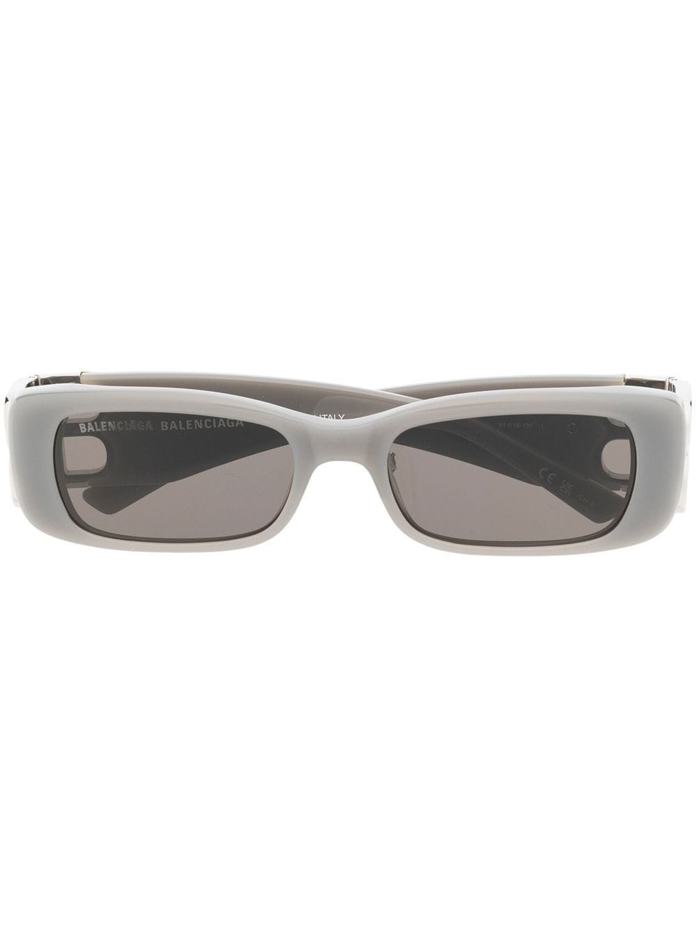 Balenciaga Eyewear Eckige Sonnenbrille mit Logo - Grau von Balenciaga Eyewear