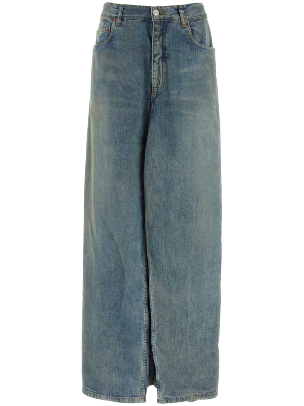 Balenciaga Halbhohe Baggy-Jeans - Blau von Balenciaga