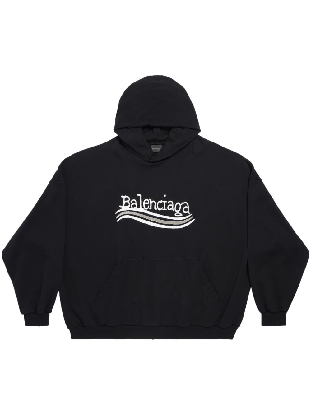 Balenciaga Hoodie mit Logo-Print - Schwarz von Balenciaga