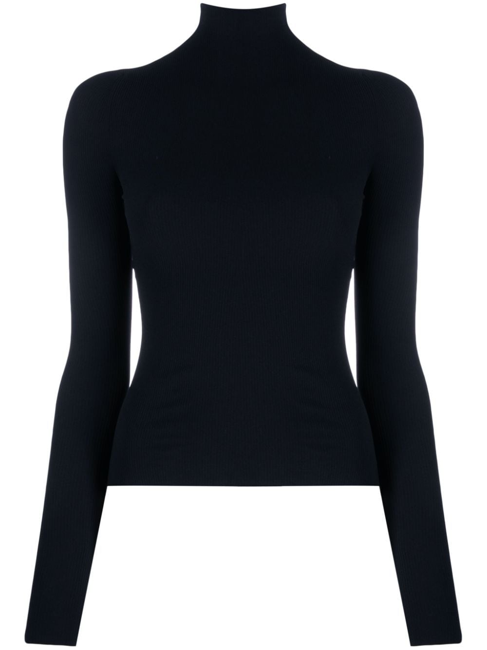 Balenciaga Gerippter Rollkragenpullover - Schwarz von Balenciaga