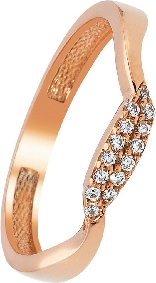 Balia Goldring Balia Ring Welle Gold Damen 8Kt Gr.58 (Fingerring), Damen Ringe, 58 (18,4) Welle, 333 Rosegold - 8 Karat von Balia