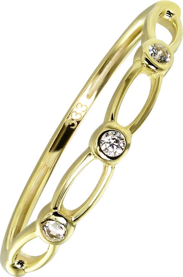 Balia Goldring Balia Damen Ring aus 333 Gelbgold (Fingerring), Damen Ring Infinitiv gold, 56 (17,8), Gold 333, Farbe: weiß, gold von Balia