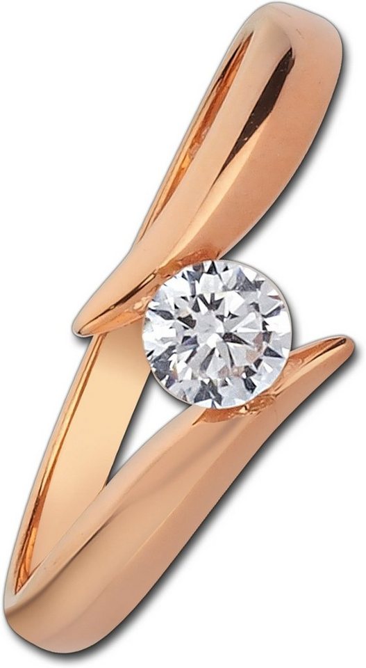 Balia Goldring Balia Damen Ring aus 333 Roségold (Fingerring), Fingerring Größe 54 (17,2), 333 Rosegold - 8 Karat (Big rose) Gold 333 von Balia