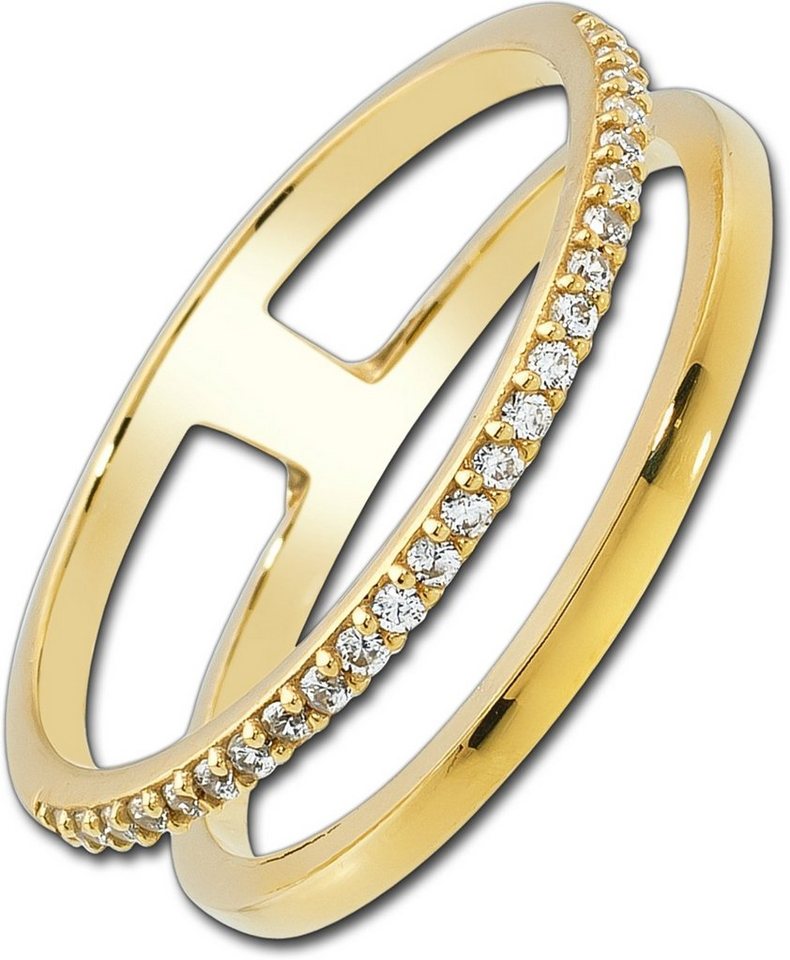 Balia Goldring Balia Ring für Damen 333 Gelbgold (Fingerring), Fingerring Größe 60 (19,1), 333 Gelbgold - 8 Karat (Doppel gold) Gold von Balia