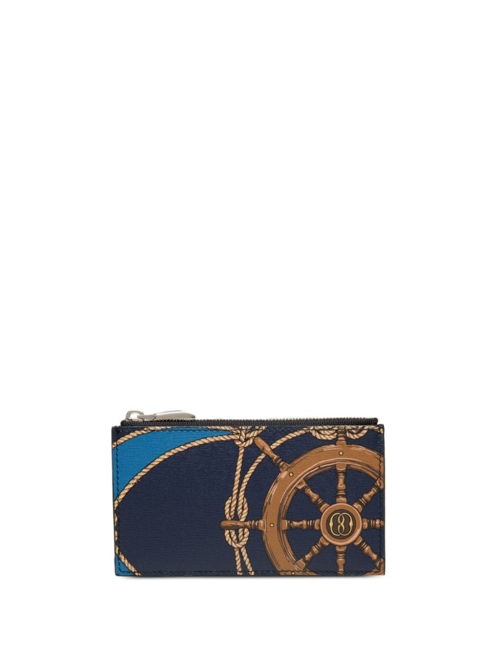 Bally Kartenetui mit Seil-Print - Blau von Bally