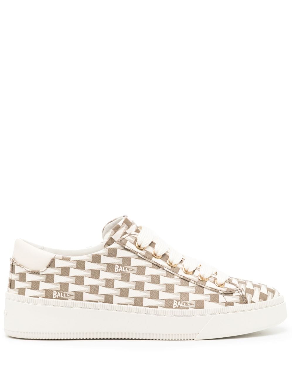 Bally Sneakers mit geometrischem Print - Braun von Bally