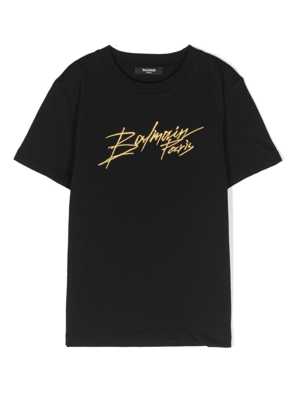 Balmain Kids T-Shirt mit Logo-Stickerei - Schwarz von Balmain Kids