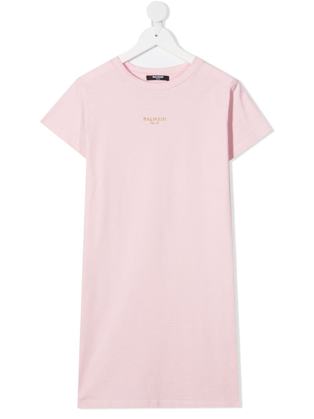 Balmain Kids TEEN T-Shirtkleid mit Logo-Stickerei - Rosa von Balmain Kids