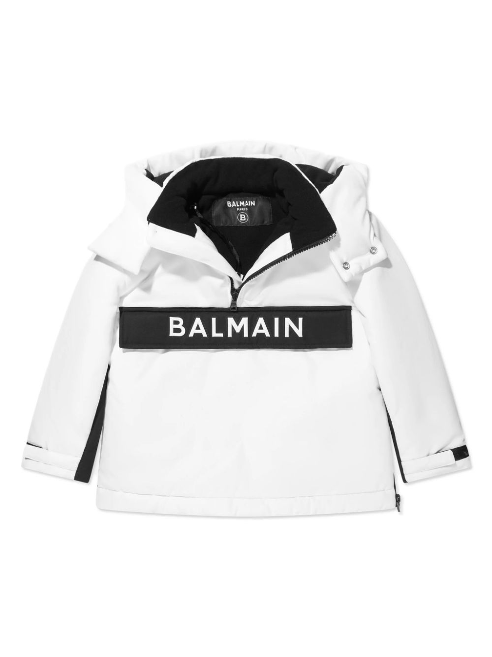 Balmain Kids Gefütterte Skijacke mit Logo-Print - Weiß von Balmain Kids