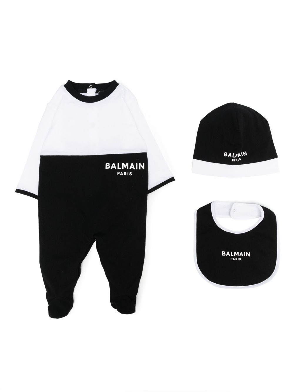 Balmain Kids Zweifarbiges Strampler-Set - Weiß von Balmain Kids