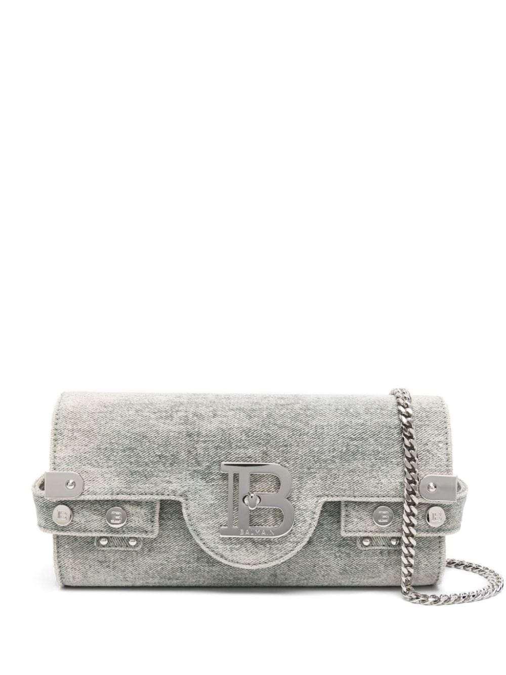 Balmain B-Buzz Jeans-Clutch - Grau von Balmain