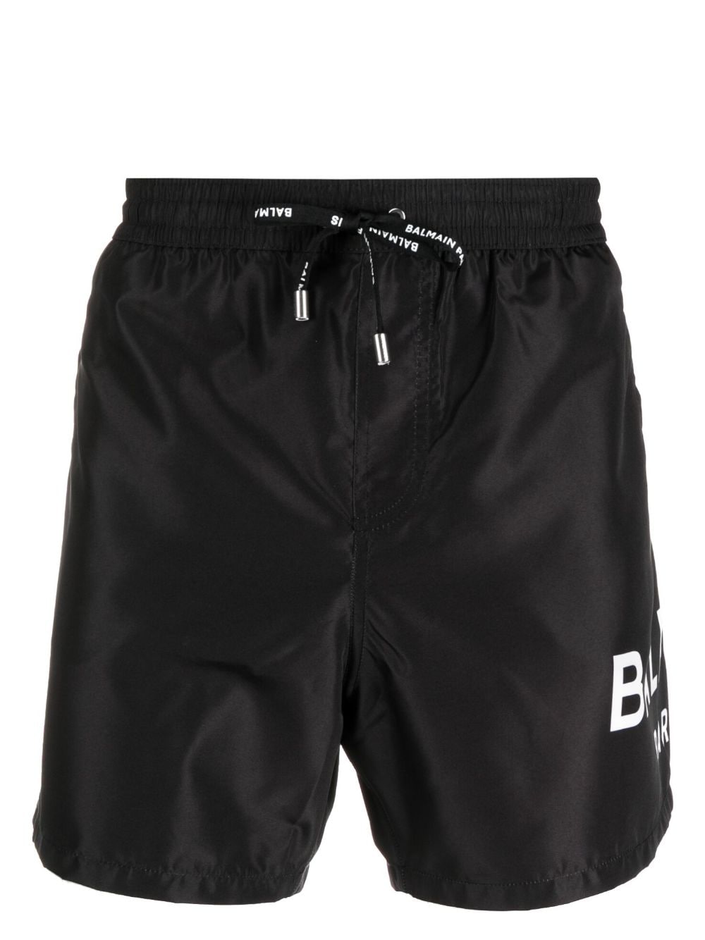 Balmain Badeshorts mit Logo-Print - Schwarz von Balmain