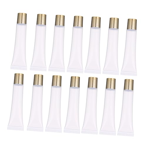 Baluue 50stücke Lip Balm Röhrchen Leere Lippenbalsam Behälter Nachfüllbare Tuben Für Kosmetik Transparent Mit Goldrand Für Lippenpflege Und Lippenstift-herstellung Baluue 50stücke Lip Balm Röhrchen Leere Lippenbalsam Behälter Nachfüllbare Tuben Für Kosmetik Transparent Mit Goldrand Für Lippenpflege Und Lippenstift-herstellung von Baluue
