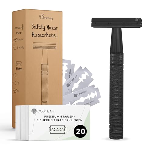 Bamboozy Rasierhobel für Damen und Herren - Safety Razor Unisex - Aluminium - Zero Waste - Double Edge Nassrasierer Bamboozy Rasierhobel für Damen und Herren - Safety Razor Unisex - Aluminium - Zero Waste - Double Edge Nassrasierer von Bamboozy