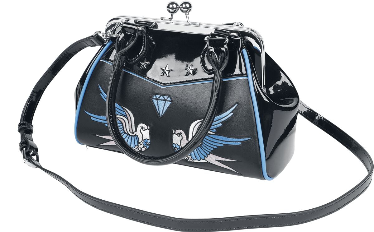 Banned Retro Handtasche - The Swallows Return - für Damen - schwarz/multicolor Banned Retro Handtasche - The Swallows Return - für Damen - schwarz/multicolor von Banned Retro