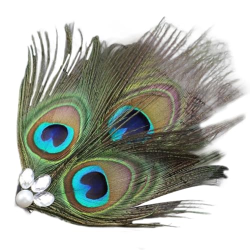 Ethnische Feder-Haarspange für Damen, Fascinator, Haarspange für Pferderennen, Hochzeit, Haarnadel, TeaParty, Seiten-Haarspange, 1920er und 1920er Jahre Ethnische Feder-Haarspange für Damen, Fascinator, Haarspange für Pferderennen, Hochzeit, Haarnadel, TeaParty, Seiten-Haarspange, 1920er und 1920er Jahre von BaoFufc