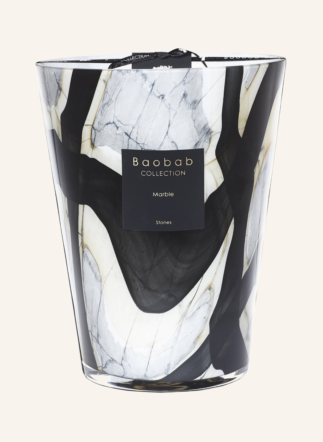 Baobab Collection Duftkerze Marble schwarz von Baobab COLLECTION