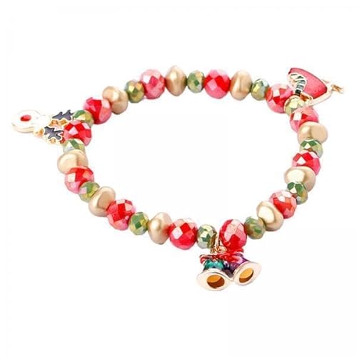 Baoblaze 2x Christmas Beads Armband mit Anhänger Pearly Mixed Colors Windspiel von Baoblaze