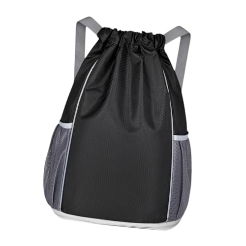 Baoblaze Basketball-Rucksack, lässige Sporttasche für Reisen, Schwimmen, Fußball, Strand, Outdoor, Schwarz von Baoblaze