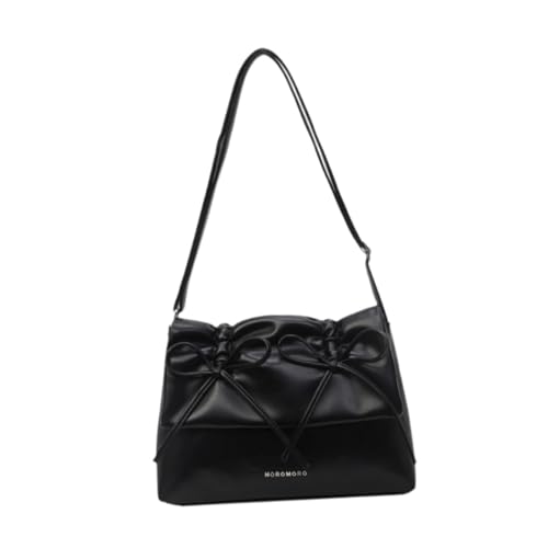Baoblaze Damen Unterarmtasche Umhängetasche mit Schleife Dekor PU Satchel Elegante Handtasche Tragetasche für Arbeit Sommer Reisen Outdoor, Schwarz Baoblaze Damen Unterarmtasche Umhängetasche mit Schleife Dekor PU Satchel Elegante Handtasche Tragetasche für Arbeit Sommer Reisen Outdoor, Schwarz von Baoblaze