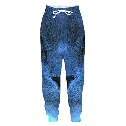 Baobli Herren Damen 3D Gedruckt Anime Tier Katze Lässige Lange Hosen Sport Pullover Länge Jogginghose Mode Hosen 03 XXL von Baobli