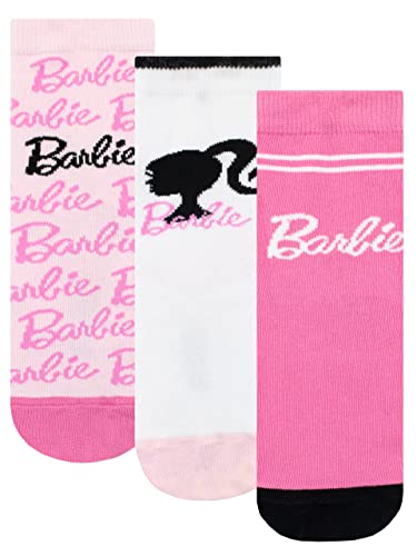 Barbie Mädchen Socken im 3er Pack Rosa 20-23 von Barbie