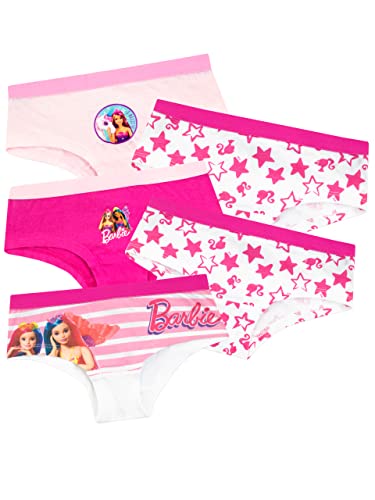 Barbie Unterhosen Mädchen | Packung mit 5 Pantys für Kinder | Unterwäsche Baumwolle Mehrfarbig 140 von Barbie