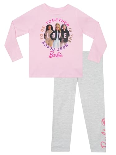 Barbie Schlafanzug | Mädchen Schlafanzug | Pyjama Kinder Mädchen | Rosa 110 von Barbie