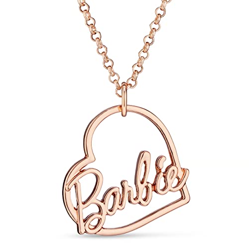 Barbie-Skript-Herz-Halskette (Roségold) von Barbie