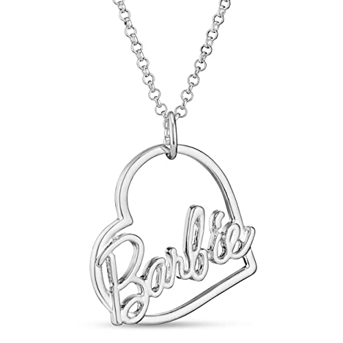 Barbie-Skript-Herz-Halskette (Silber) von Barbie