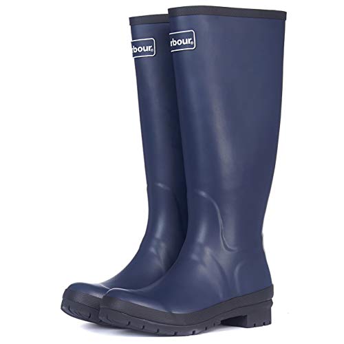 Barbour Damen Abbey Hoher Gummi Regen gehen Mode zur�ck Logo Gummistiefel EU 36-43 von Barbour