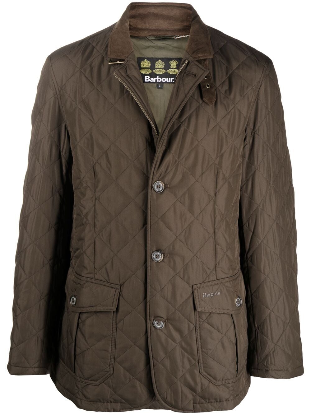 Barbour Gesteppte Lutz Jacke - Grün von Barbour