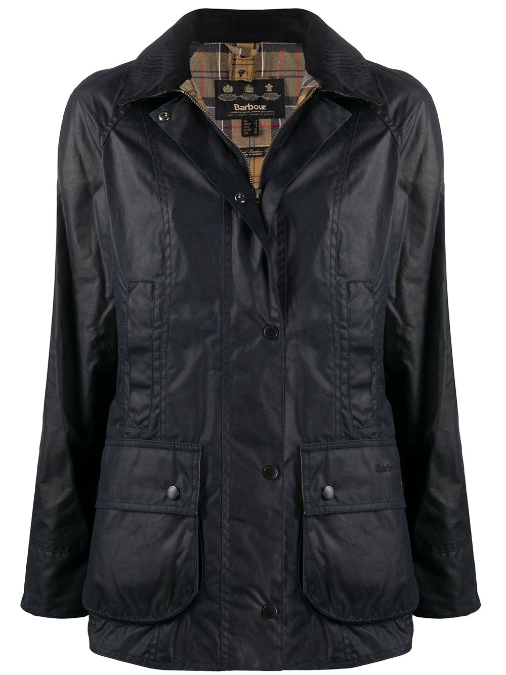 Barbour Gewachste 'Beadnell' Jacke - Blau von Barbour