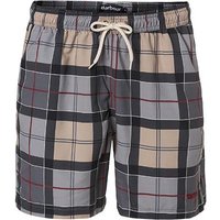 Barbour Herren Badeshorts grau Mikrofaser kariert von Barbour