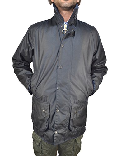 Barbour Herren Beaufort Wax Jacket Jacke, Blau (Navy 000), X-Large (Herstellergröße: 44) von Barbour