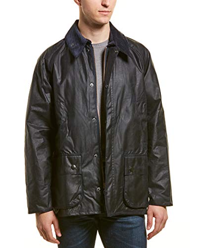 Barbour Herren Bedale Wax Jacket Jacke, Blau (Navy 000), Large (Herstellergröße: 42) von Barbour